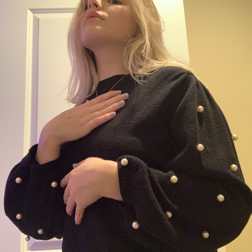 Parisian Sweater with Pearls